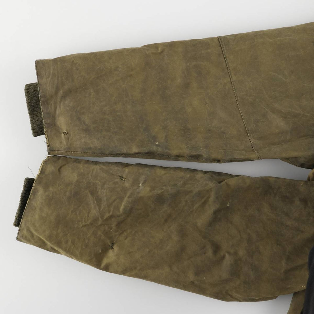 1990'S Barbour Bedale (formerly 3 Warrant) waxed cotton oiled jacket, made in England, C38, men's size M cotton Khaki type Vintage Second Hand