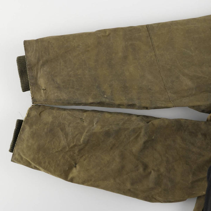 1990'S Barbour Bedale (formerly 3 Warrant) waxed cotton oiled jacket, made in England, C38, men's size M cotton Khaki type Vintage Second Hand