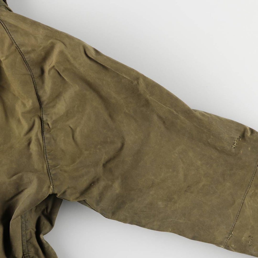 1990'S Barbour Bedale (formerly 3 Warrant) waxed cotton oiled jacket, made in England, C38, men's size M cotton Khaki type Vintage Second Hand