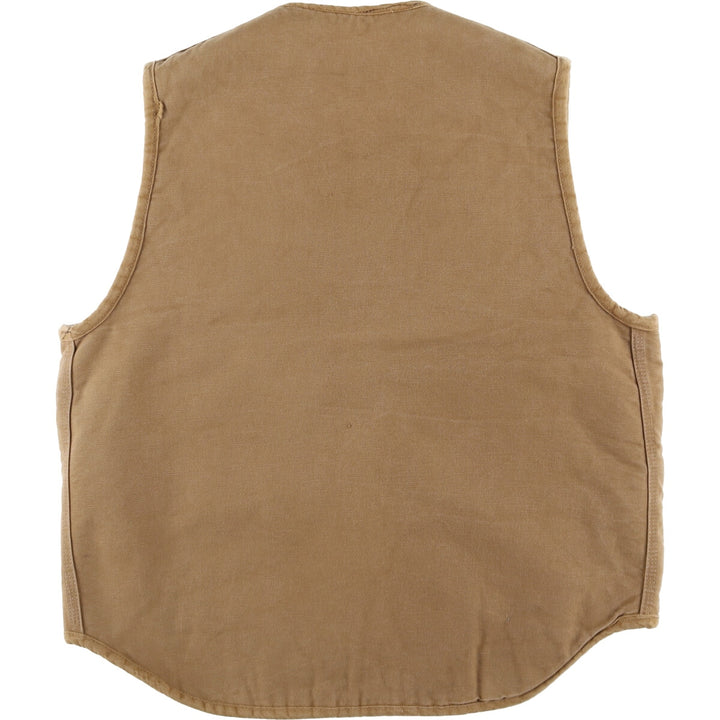 Carhartt Padded Duck Vest, Made in USA, Men's Size Small cotton brown type Vintage Second Hand