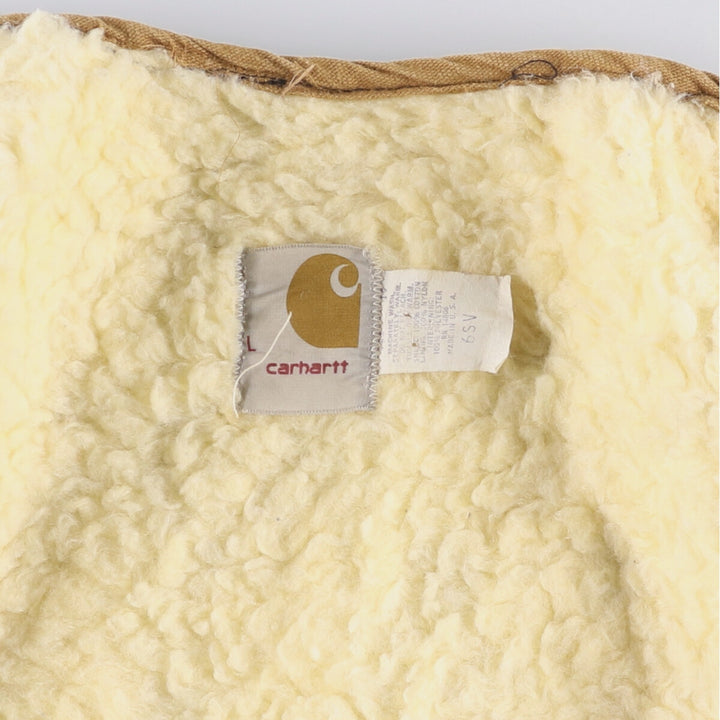 Carhartt Padded Duck Vest, Made in USA, Men's Size Small cotton brown type Vintage Second Hand