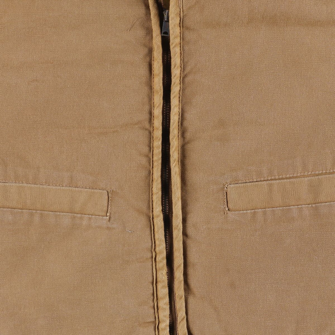 Carhartt Padded Duck Vest, Made in USA, Men's Size Small cotton brown type Vintage Second Hand