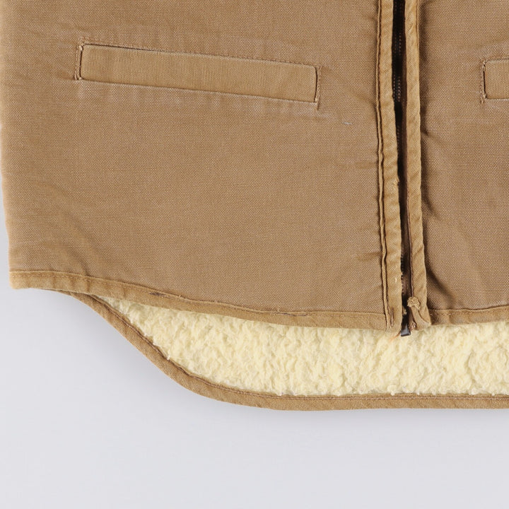 Carhartt Padded Duck Vest, Made in USA, Men's Size Small cotton brown type Vintage Second Hand