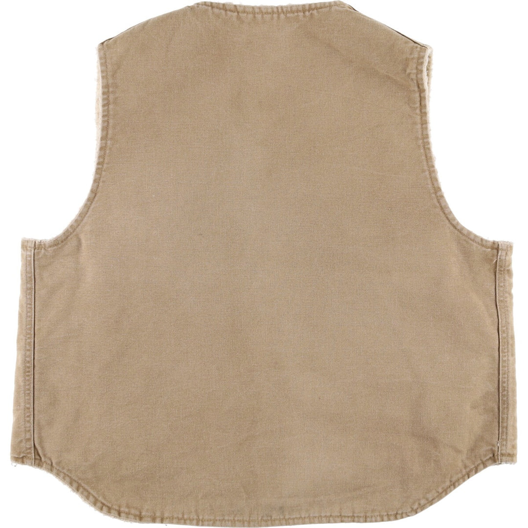 Carhartt Duck Vest, Men's M size unclear beige type brown Vintage Second Hand