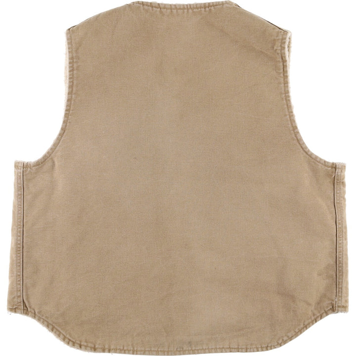 Carhartt Duck Vest, Men's M size unclear beige type brown Vintage Second Hand
