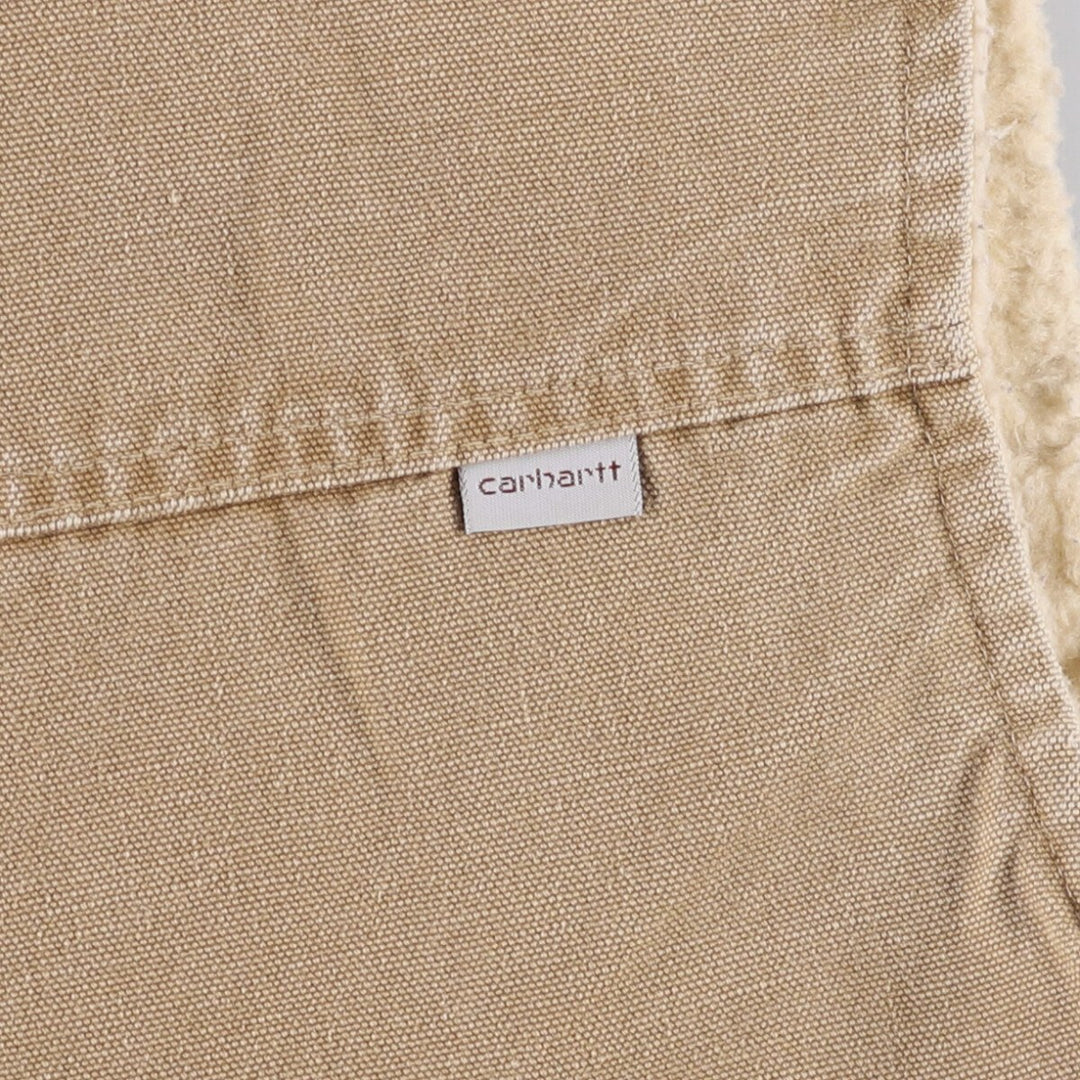 Carhartt Duck Vest, Men's M size unclear beige type brown Vintage Second Hand