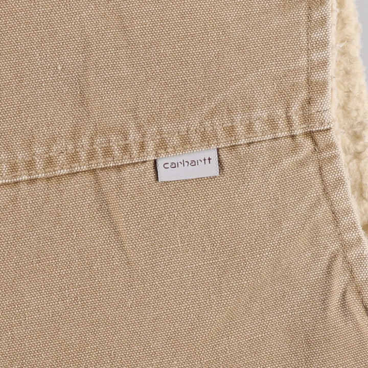 Carhartt Duck Vest, Men's M size unclear beige type brown Vintage Second Hand