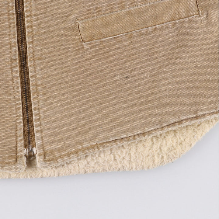 Carhartt Duck Vest, Men's M size unclear beige type brown Vintage Second Hand