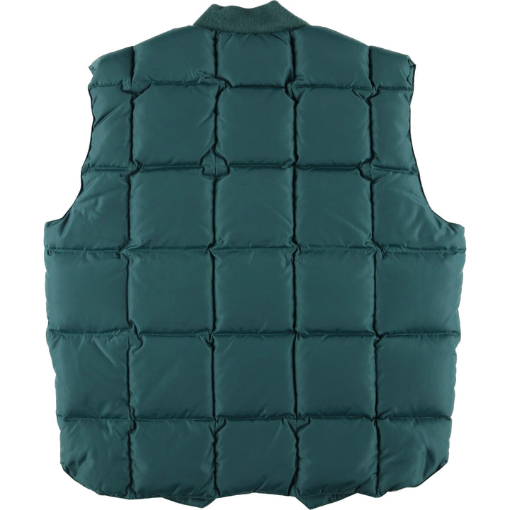 Vintage 70s-80'S Cabelas goose down vest, size L, men's Nylon Green type dark green Vintage Second Hand