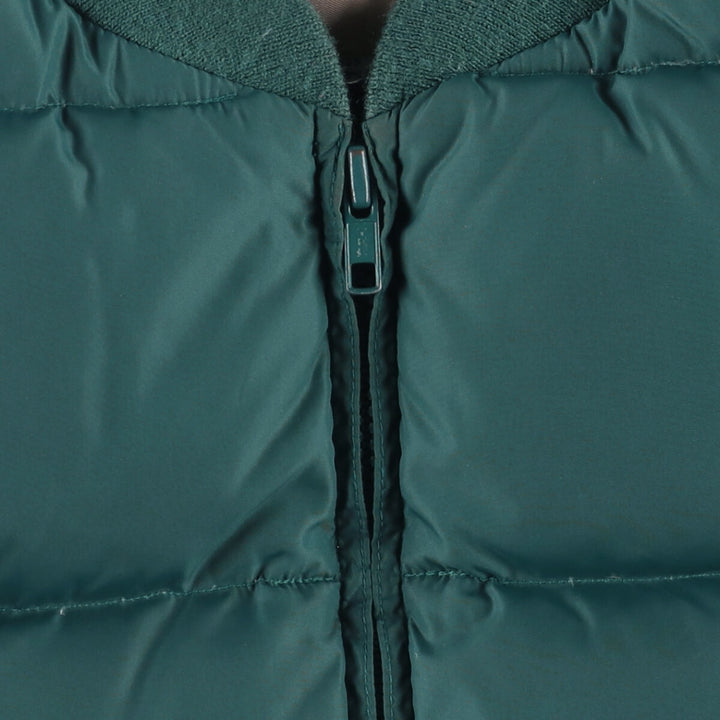 Vintage 70s-80'S Cabelas goose down vest, size L, men's Nylon Green type dark green Vintage Second Hand