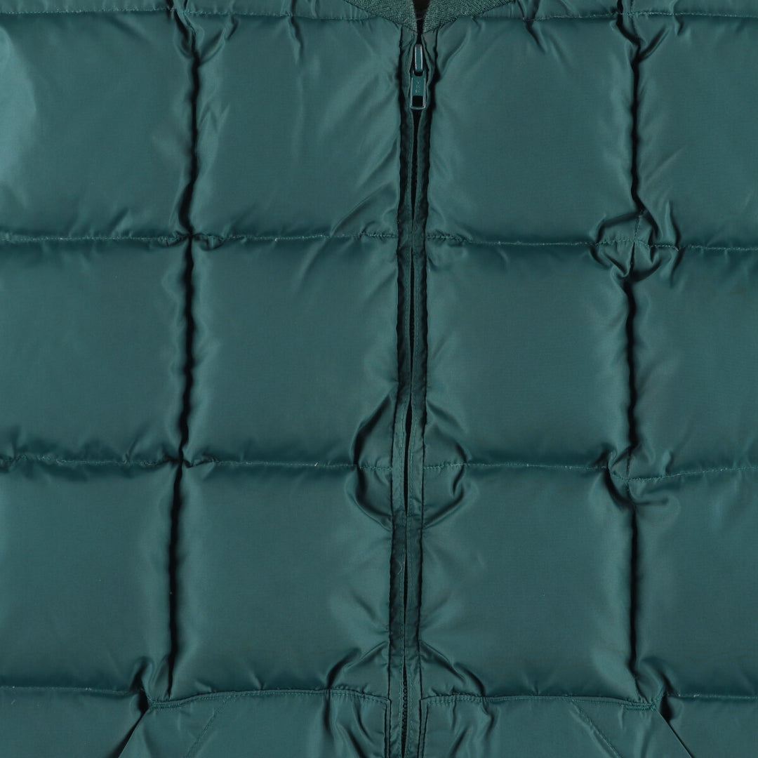 Vintage 70s-80'S Cabelas goose down vest, size L, men's Nylon Green type dark green Vintage Second Hand