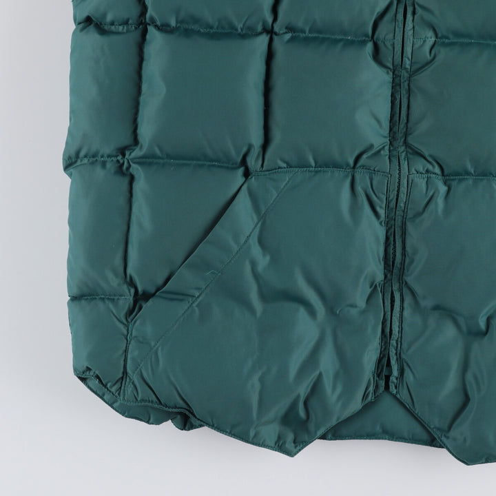 Vintage 70s-80'S Cabelas goose down vest, size L, men's Nylon Green type dark green Vintage Second Hand