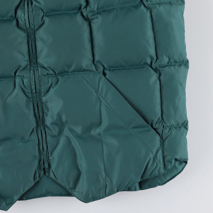 Vintage 70s-80'S Cabelas goose down vest, size L, men's Nylon Green type dark green Vintage Second Hand