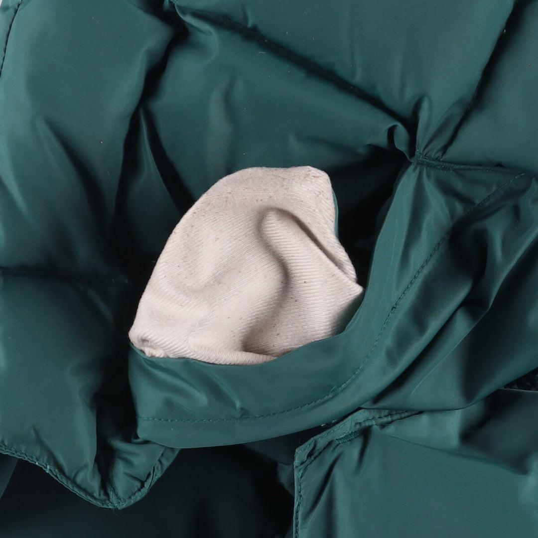 Vintage 70s-80'S Cabelas goose down vest, size L, men's Nylon Green type dark green Vintage Second Hand