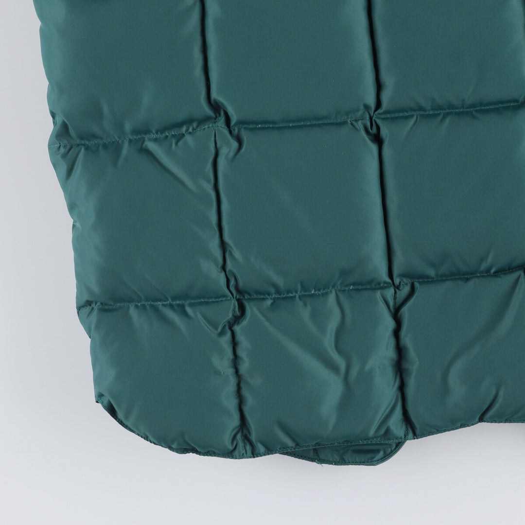 Vintage 70s-80'S Cabelas goose down vest, size L, men's Nylon Green type dark green Vintage Second Hand