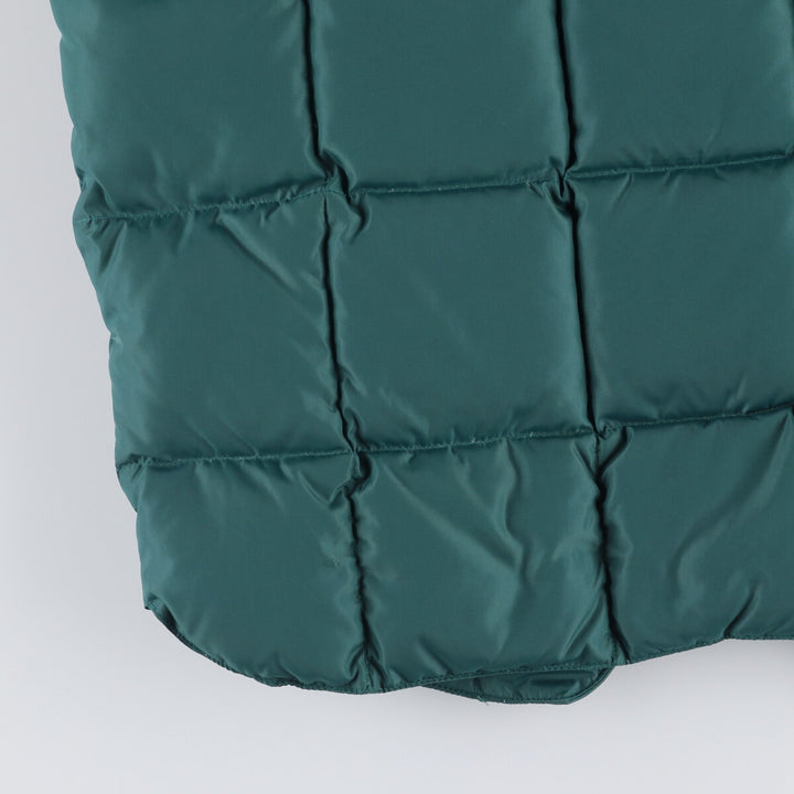 Vintage 70s-80'S Cabelas goose down vest, size L, men's Nylon Green type dark green Vintage Second Hand