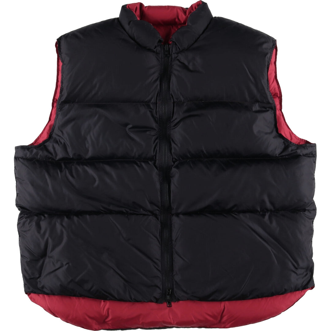 WOOLRICH reversible down vest, men's size XXL Nylon red type Vintage Second Hand