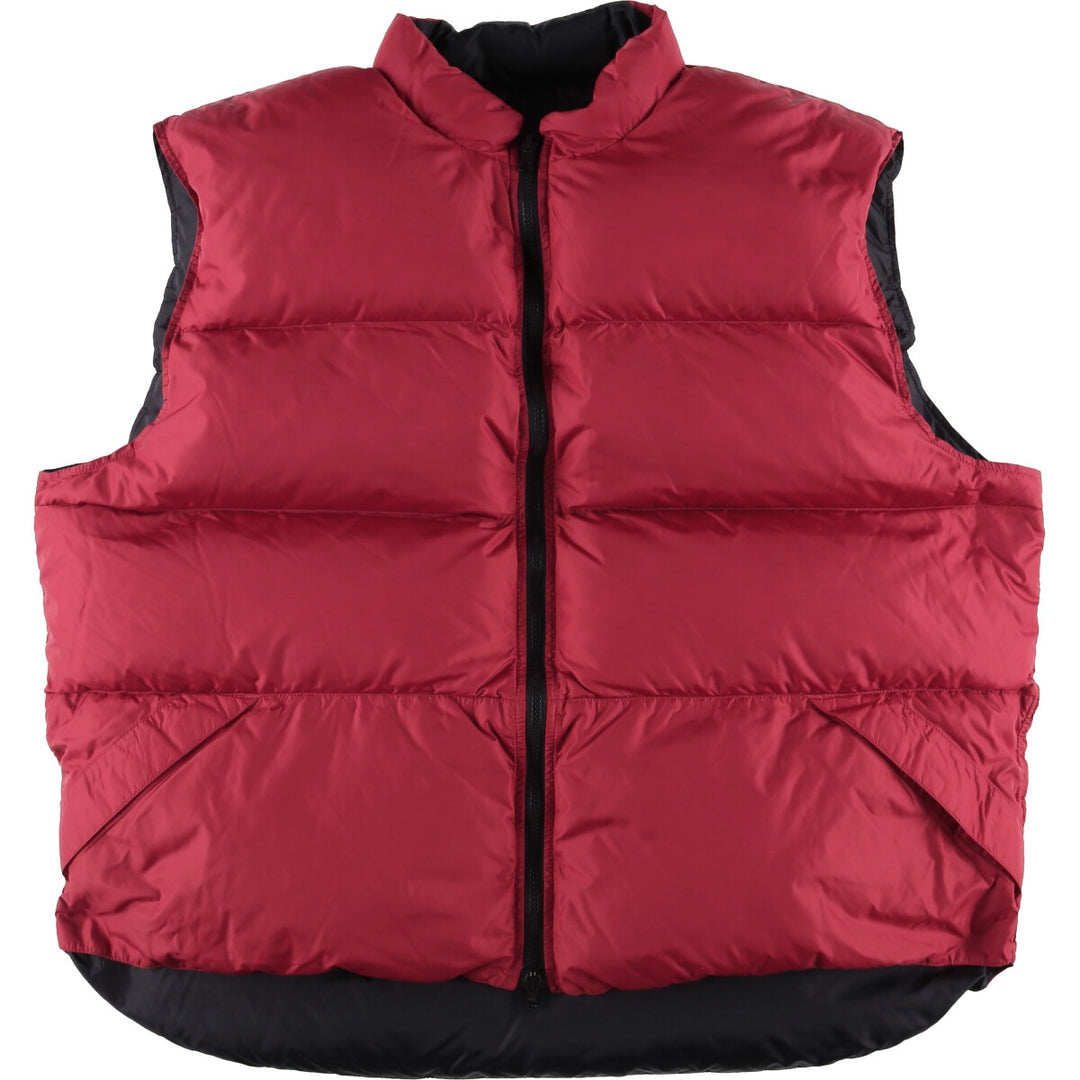 WOOLRICH reversible down vest, men's size XXL Nylon red type Vintage Second Hand