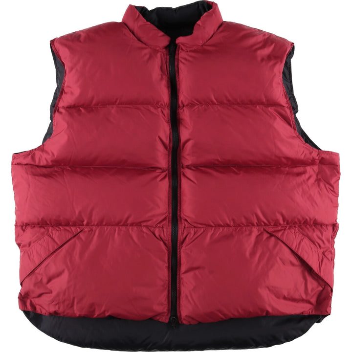 WOOLRICH reversible down vest, men's size XXL Nylon red type Vintage Second Hand