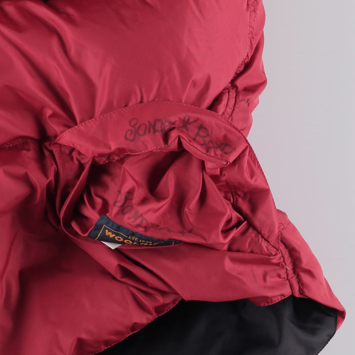 WOOLRICH reversible down vest, men's size XXL Nylon red type Vintage Second Hand