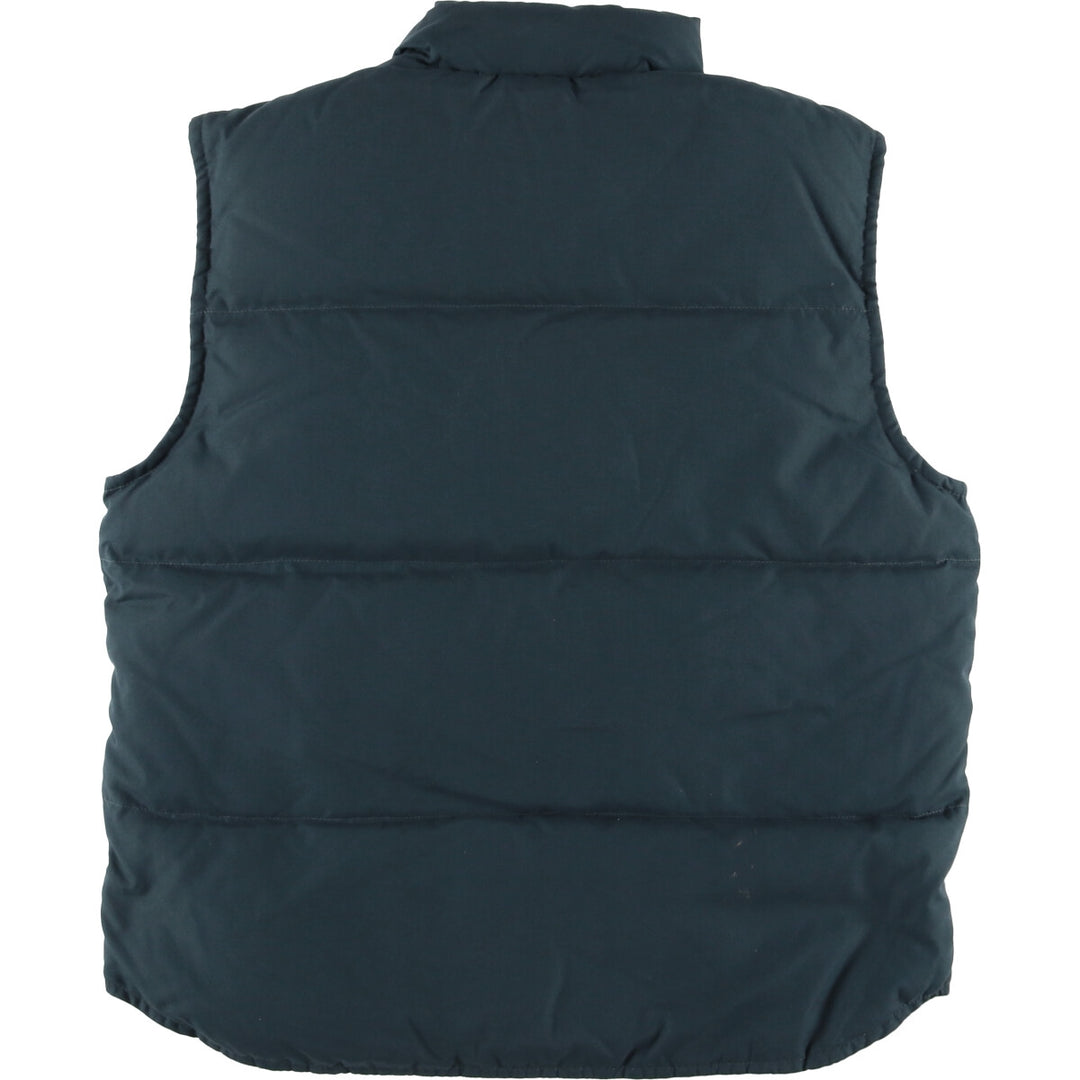 2000'S Eddie Bauer goose down vest, women's size M polyester green type Vintage Second Hand