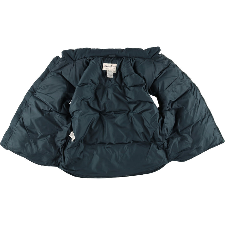 2000'S Eddie Bauer goose down vest, women's size M polyester green type Vintage Second Hand