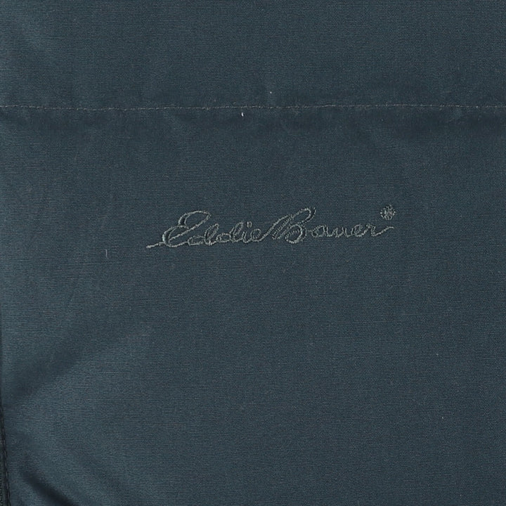 2000'S Eddie Bauer goose down vest, women's size M polyester green type Vintage Second Hand