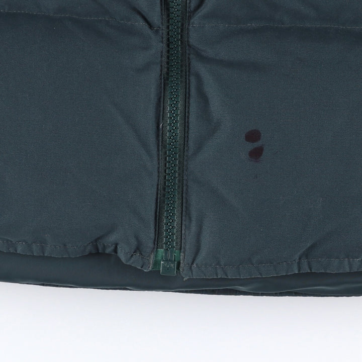 2000'S Eddie Bauer goose down vest, women's size M polyester green type Vintage Second Hand
