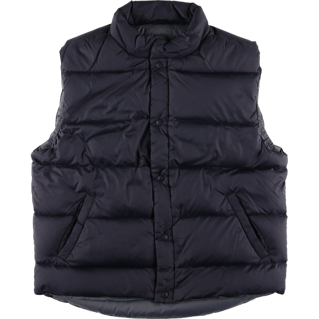 90s-00'S Cabelas Vintage Goose Down Vest, Men's Size L Nylon black type Vintage Second Hand