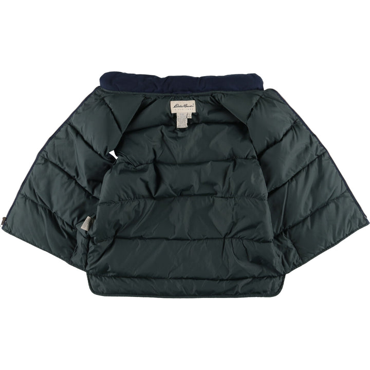90s-00'S Vintage Eddie Bauer Goose Down Vest, Men's Size L polyester navy blue type Vintage Second Hand