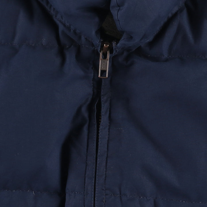 90s-00'S Vintage Eddie Bauer Goose Down Vest, Men's Size L polyester navy blue type Vintage Second Hand