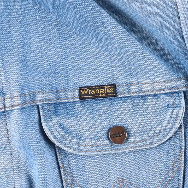 Vintage 70s-80'S Wrangler denim jacket, size M, men's cotton blue type Vintage Second Hand