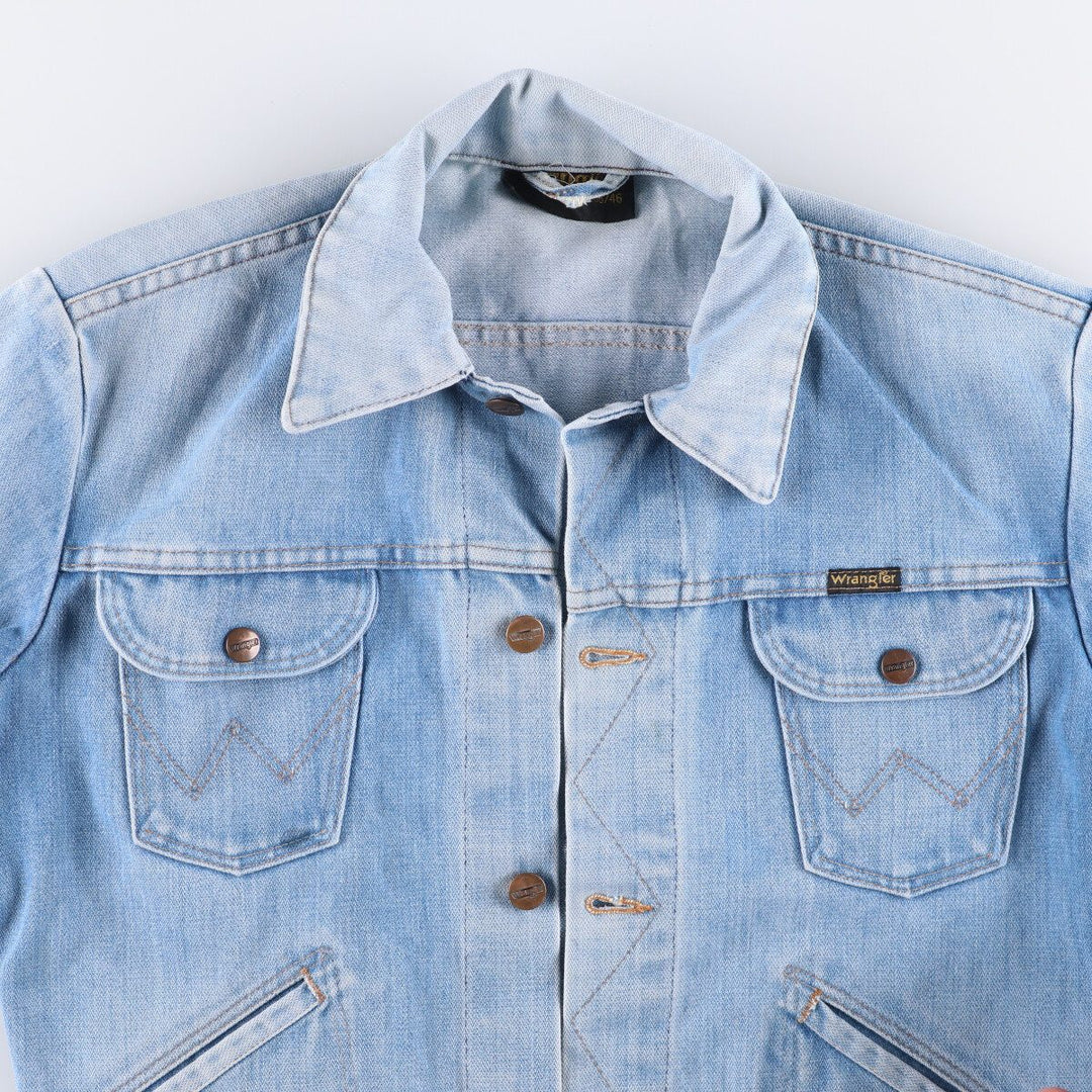 Vintage 70s-80'S Wrangler denim jacket, size M, men's cotton blue type Vintage Second Hand