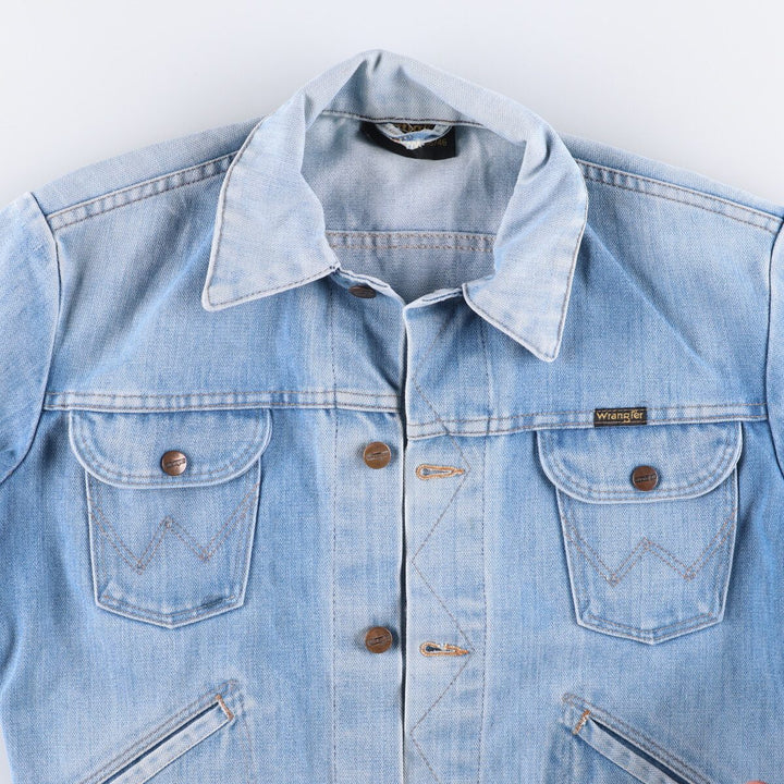 Vintage 70s-80'S Wrangler denim jacket, size M, men's cotton blue type Vintage Second Hand