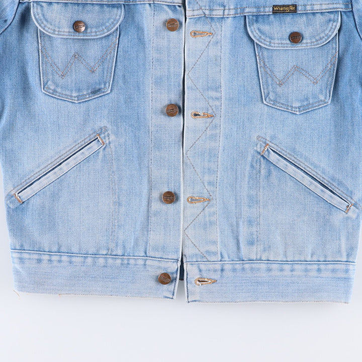 Vintage 70s-80'S Wrangler denim jacket, size M, men's cotton blue type Vintage Second Hand