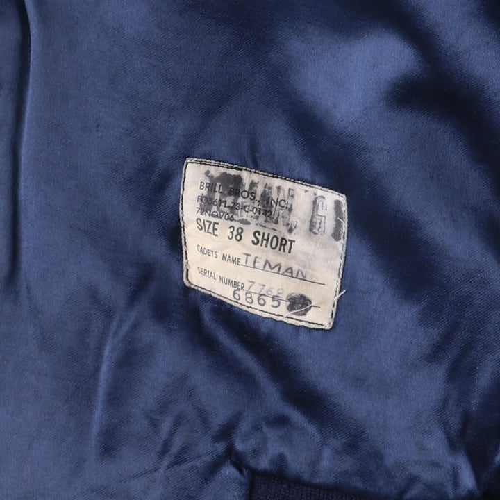Vintage BRILL BROS USNA Naval Academy College Military Jacket, Size 38, Short, Women's, Medium unclear navy blue type Vintage Second Hand