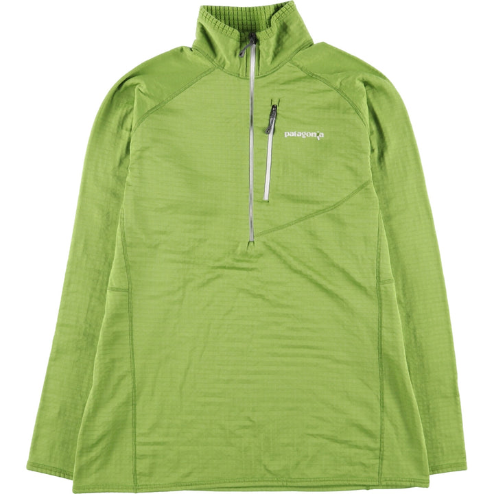 Patagonia Regulator R1 Pullover, 40118SP16, Half-Zip Fleece Pullover, Women's, Size XL polyester green type yellow green Vintage Second Hand