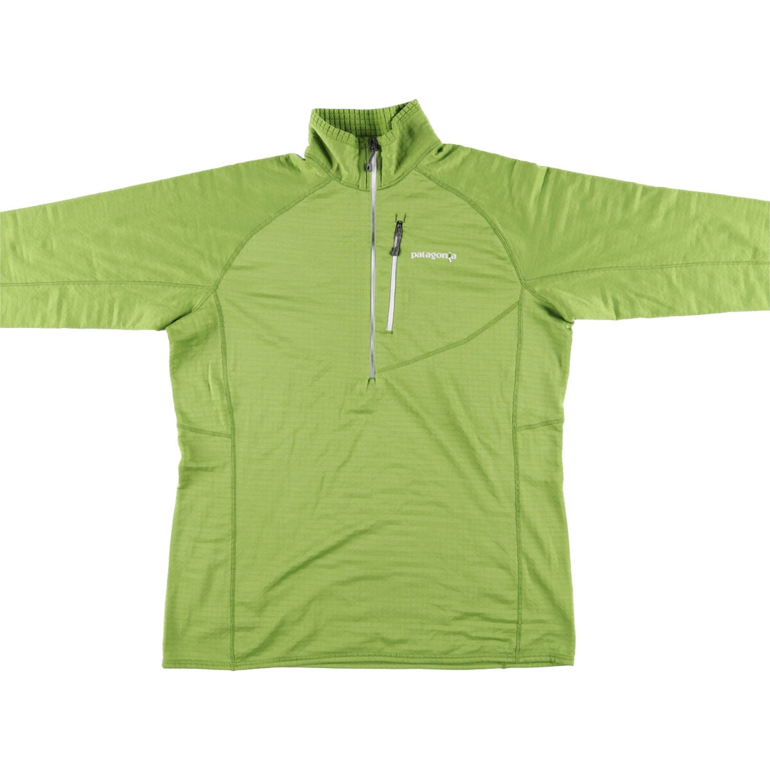 Patagonia Regulator R1 Pullover, 40118SP16, Half-Zip Fleece Pullover, Women's, Size XL polyester green type yellow green Vintage Second Hand