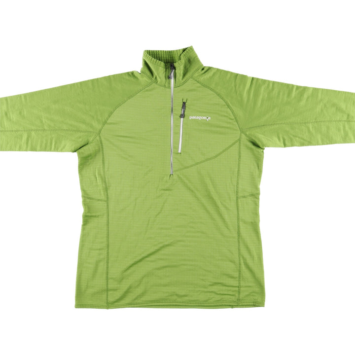 Patagonia Regulator R1 Pullover, 40118SP16, Half-Zip Fleece Pullover, Women's, Size XL polyester green type yellow green Vintage Second Hand
