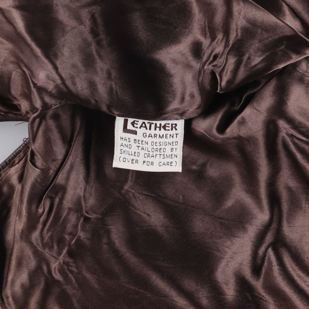 Vintage 1970'S single rider jacket, made in the USA, size M, women's genuine leather burgundy type Vintage Second Hand