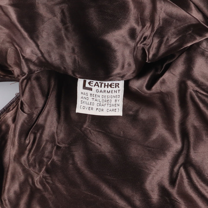 Vintage 1970'S single rider jacket, made in the USA, size M, women's genuine leather burgundy type Vintage Second Hand