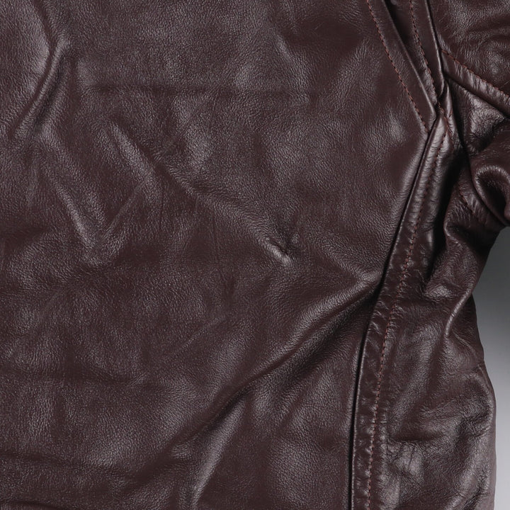 Vintage 1970'S single rider jacket, made in the USA, size M, women's genuine leather burgundy type Vintage Second Hand