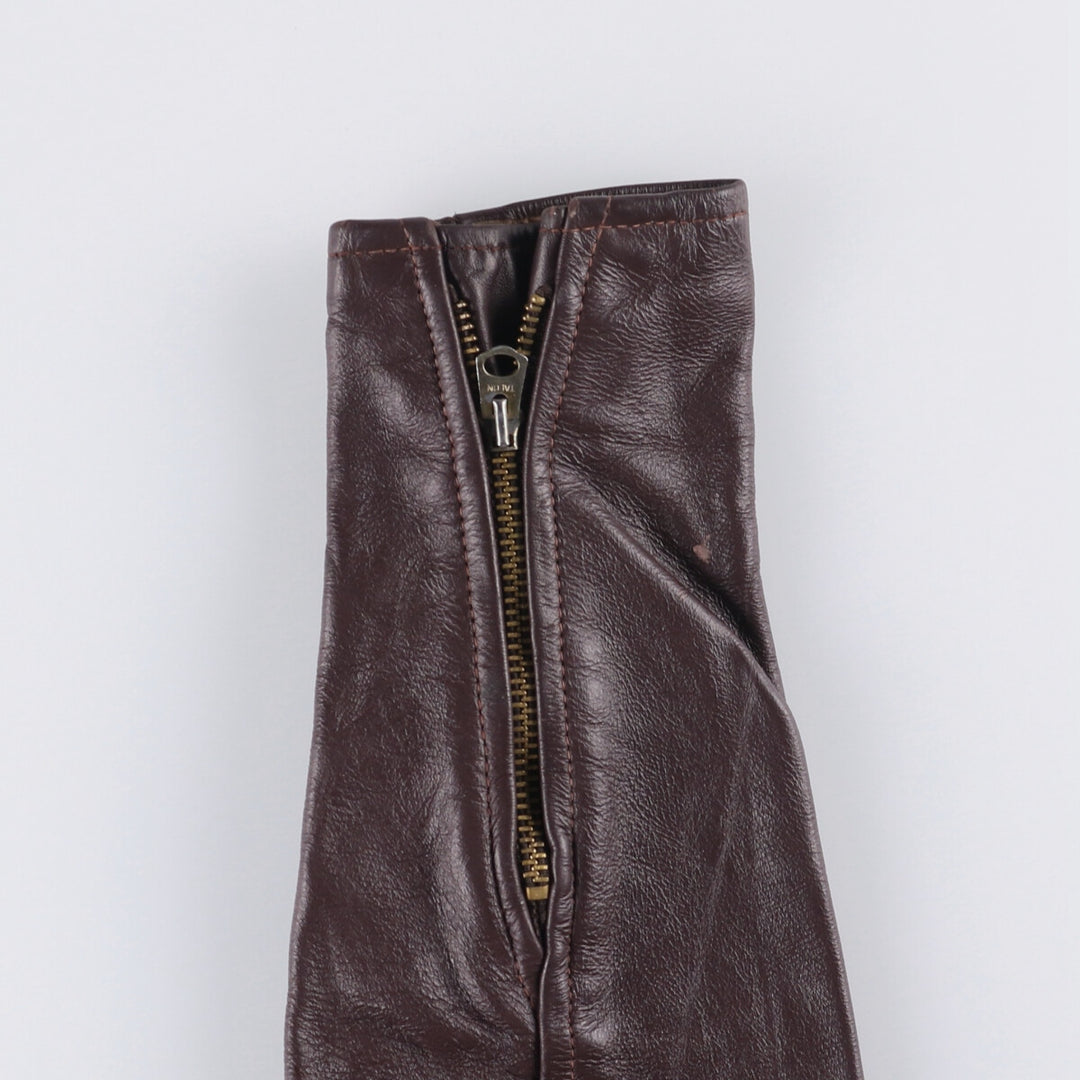 Vintage 1970'S single rider jacket, made in the USA, size M, women's genuine leather burgundy type Vintage Second Hand