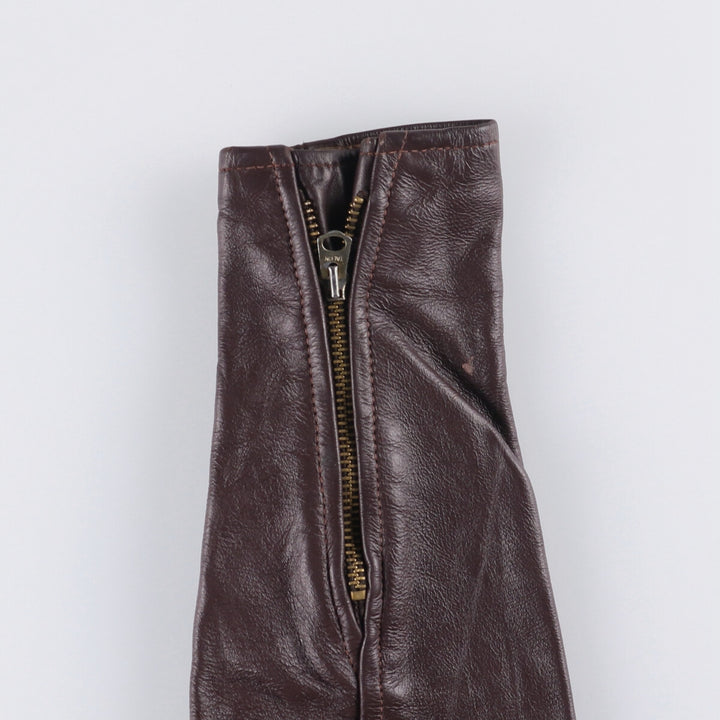 Vintage 1970'S single rider jacket, made in the USA, size M, women's genuine leather burgundy type Vintage Second Hand