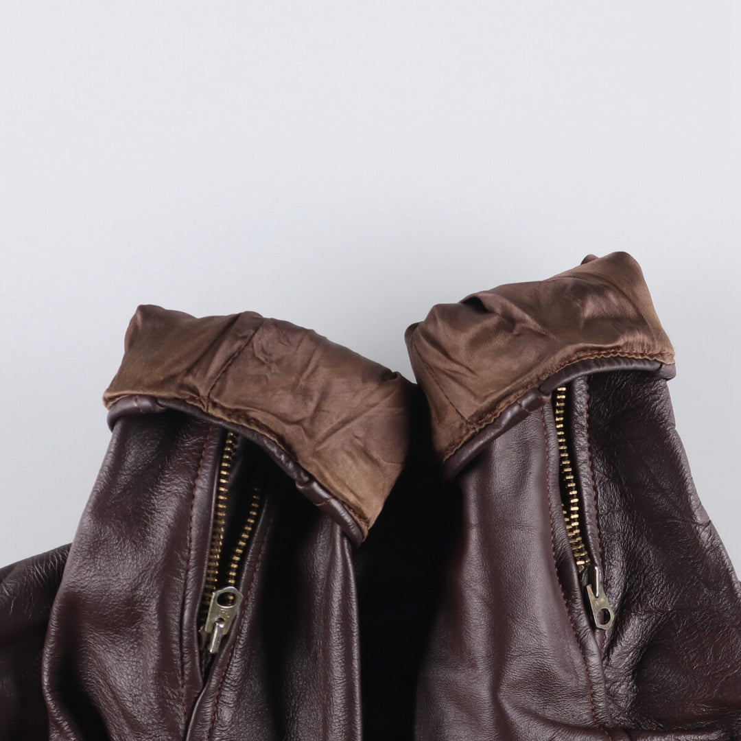 Vintage 1970'S single rider jacket, made in the USA, size M, women's genuine leather burgundy type Vintage Second Hand