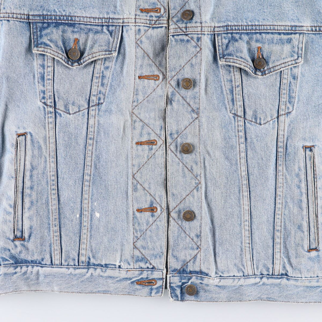 Vintage 80s-90'S Eddie Bauer denim jacket, made in Malaysia, women's size L cotton blue type Vintage Second Hand