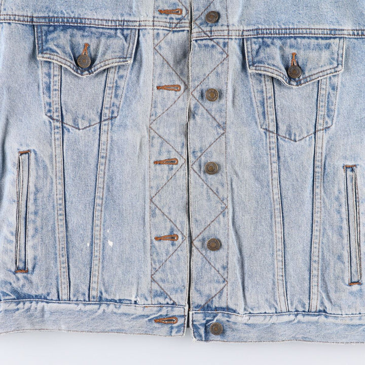 Vintage 80s-90'S Eddie Bauer denim jacket, made in Malaysia, women's size L cotton blue type Vintage Second Hand