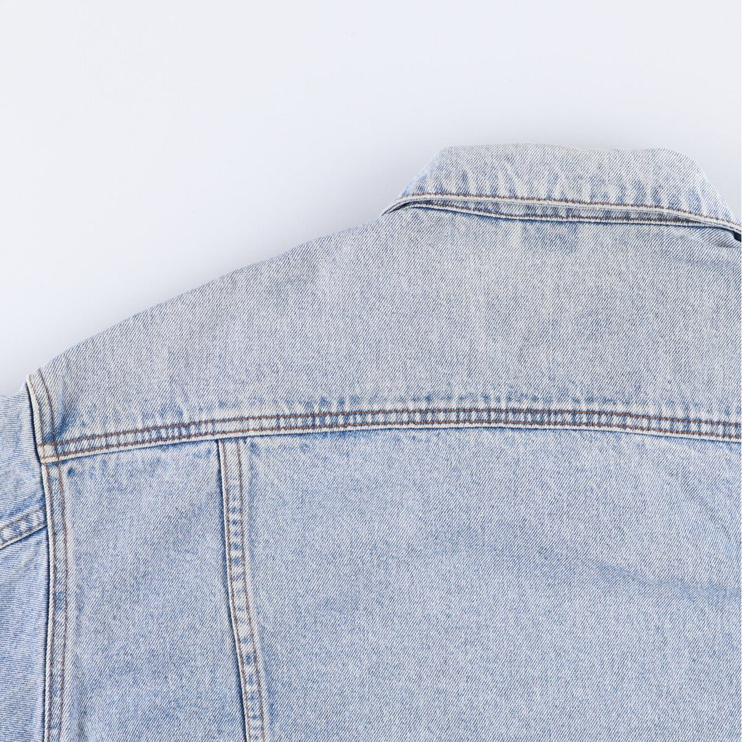 Vintage 80s-90'S Eddie Bauer denim jacket, made in Malaysia, women's size L cotton blue type Vintage Second Hand