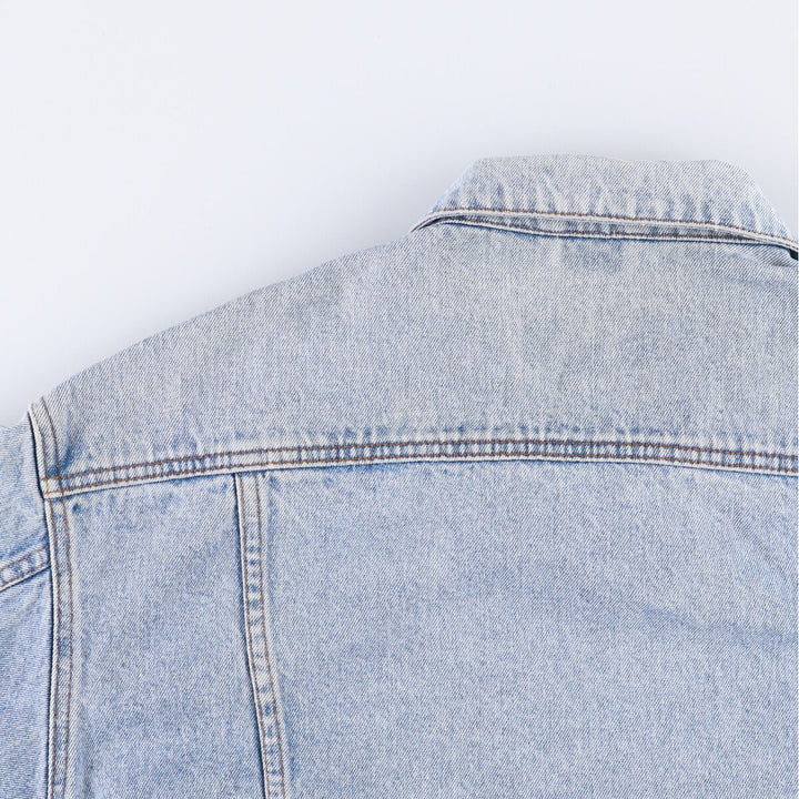 Vintage 80s-90'S Eddie Bauer denim jacket, made in Malaysia, women's size L cotton blue type Vintage Second Hand