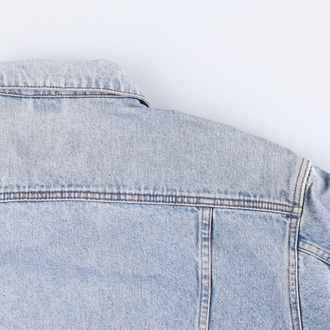 Vintage 80s-90'S Eddie Bauer denim jacket, made in Malaysia, women's size L cotton blue type Vintage Second Hand
